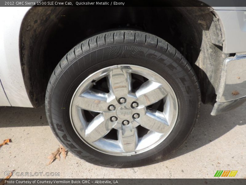 Quicksilver Metallic / Ebony 2012 GMC Sierra 1500 SLE Crew Cab