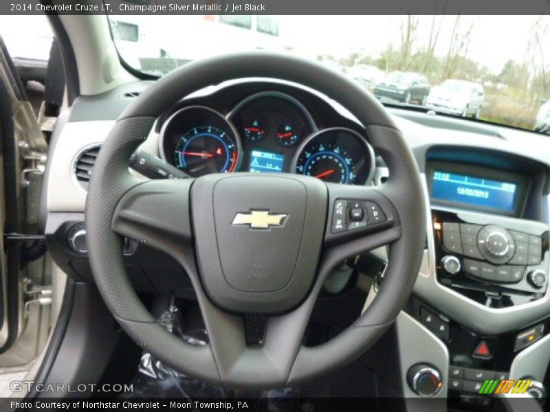 Champagne Silver Metallic / Jet Black 2014 Chevrolet Cruze LT