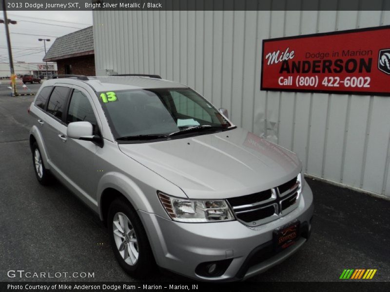 Bright Silver Metallic / Black 2013 Dodge Journey SXT