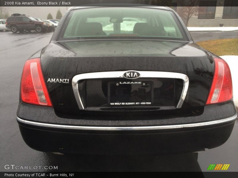 Ebony Black / Black 2008 Kia Amanti