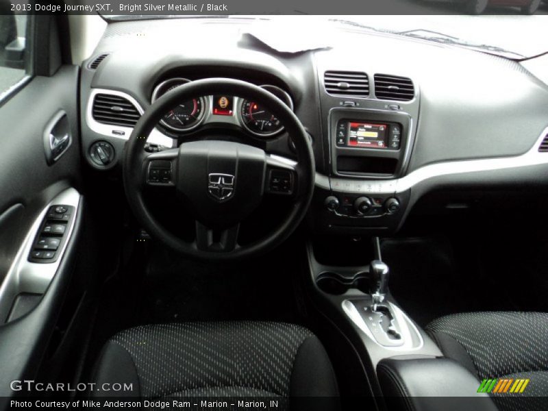 Bright Silver Metallic / Black 2013 Dodge Journey SXT