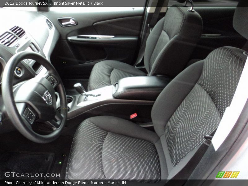 Bright Silver Metallic / Black 2013 Dodge Journey SXT