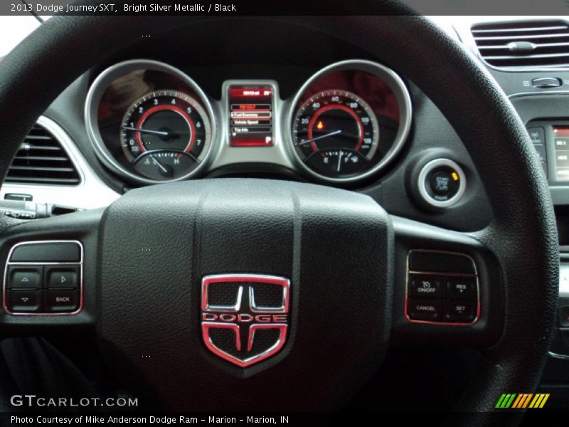 Bright Silver Metallic / Black 2013 Dodge Journey SXT
