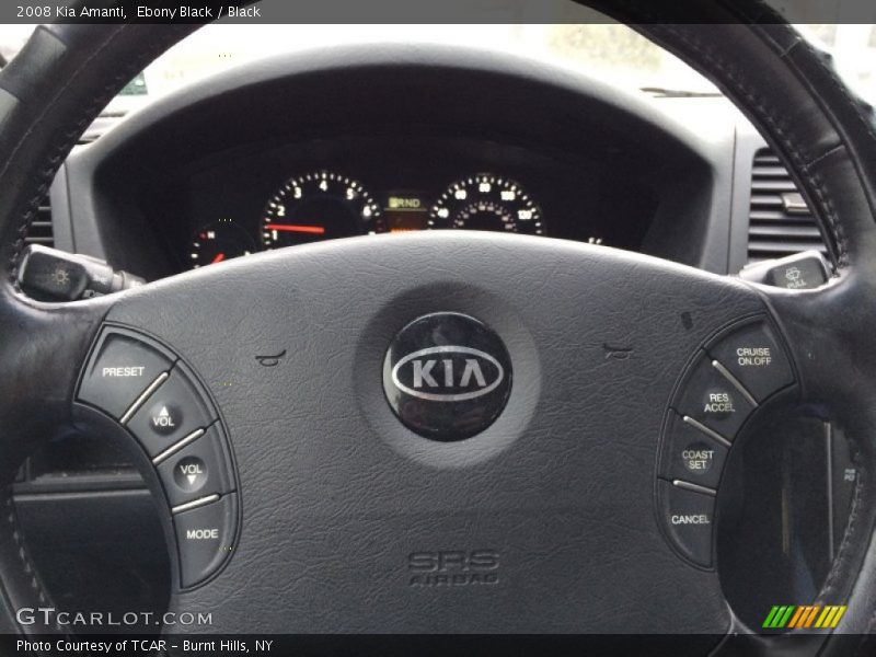 Ebony Black / Black 2008 Kia Amanti