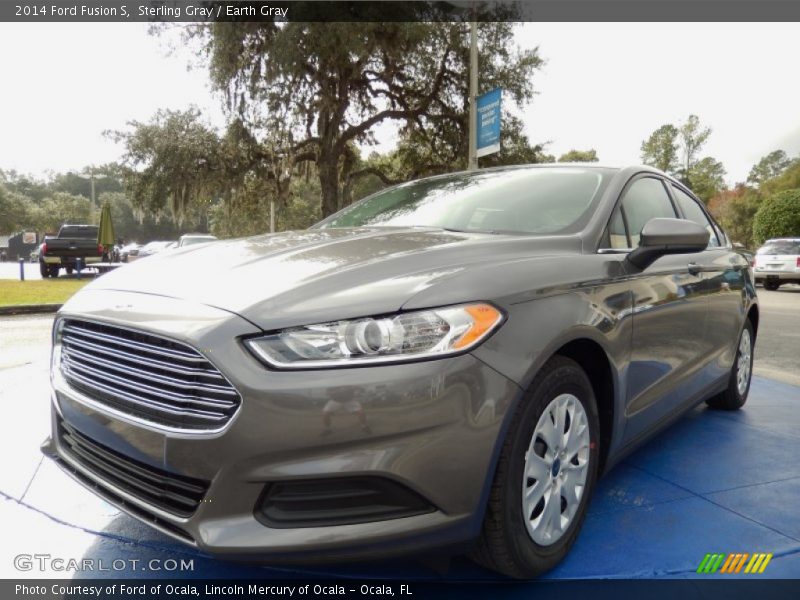 Sterling Gray / Earth Gray 2014 Ford Fusion S