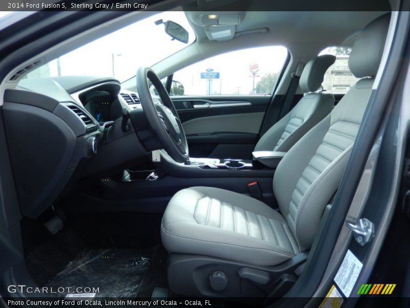 Sterling Gray / Earth Gray 2014 Ford Fusion S
