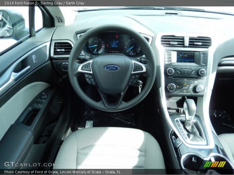 Sterling Gray / Earth Gray 2014 Ford Fusion S