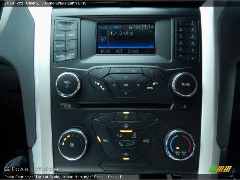 Sterling Gray / Earth Gray 2014 Ford Fusion S