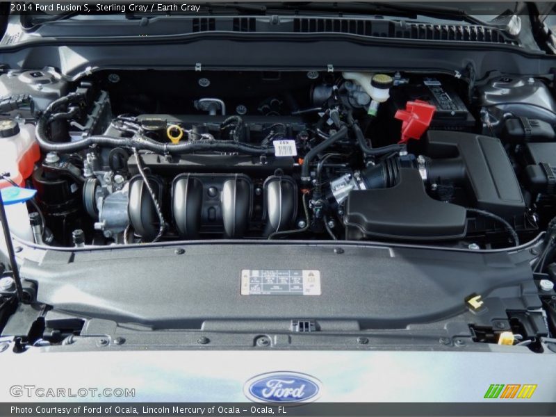 Sterling Gray / Earth Gray 2014 Ford Fusion S