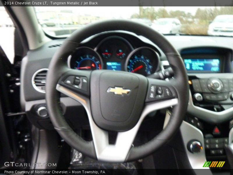 Tungsten Metallic / Jet Black 2014 Chevrolet Cruze LT