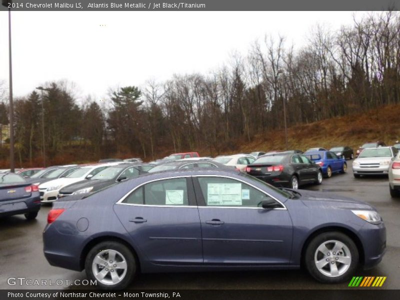 Atlantis Blue Metallic / Jet Black/Titanium 2014 Chevrolet Malibu LS