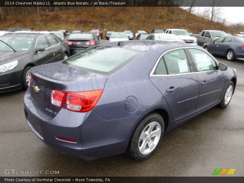 Atlantis Blue Metallic / Jet Black/Titanium 2014 Chevrolet Malibu LS