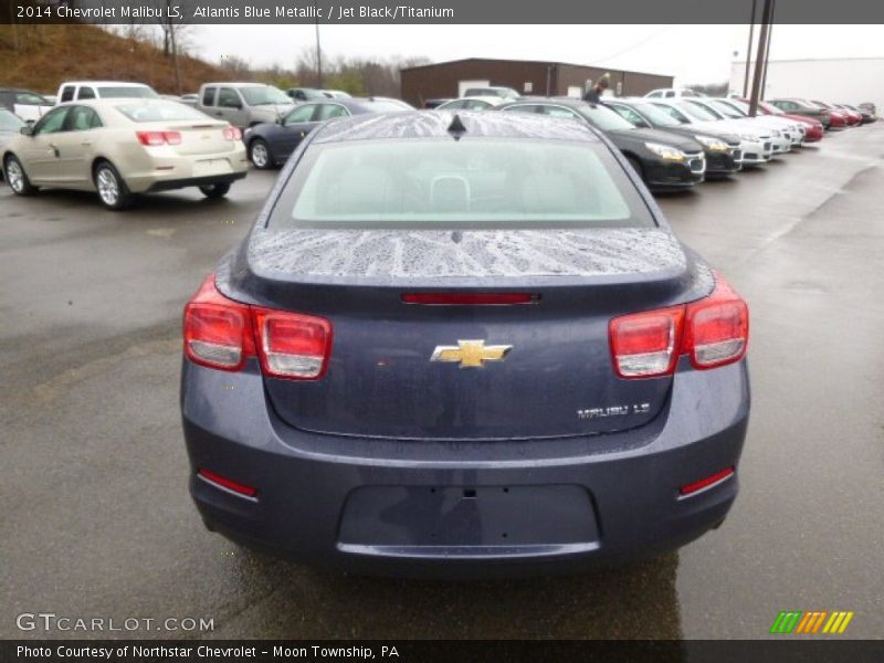 Atlantis Blue Metallic / Jet Black/Titanium 2014 Chevrolet Malibu LS