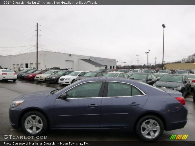Atlantis Blue Metallic / Jet Black/Titanium 2014 Chevrolet Malibu LS