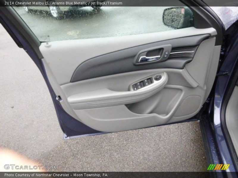Atlantis Blue Metallic / Jet Black/Titanium 2014 Chevrolet Malibu LS