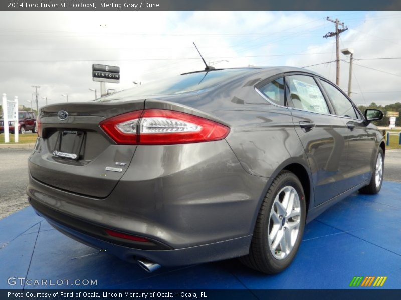 Sterling Gray / Dune 2014 Ford Fusion SE EcoBoost