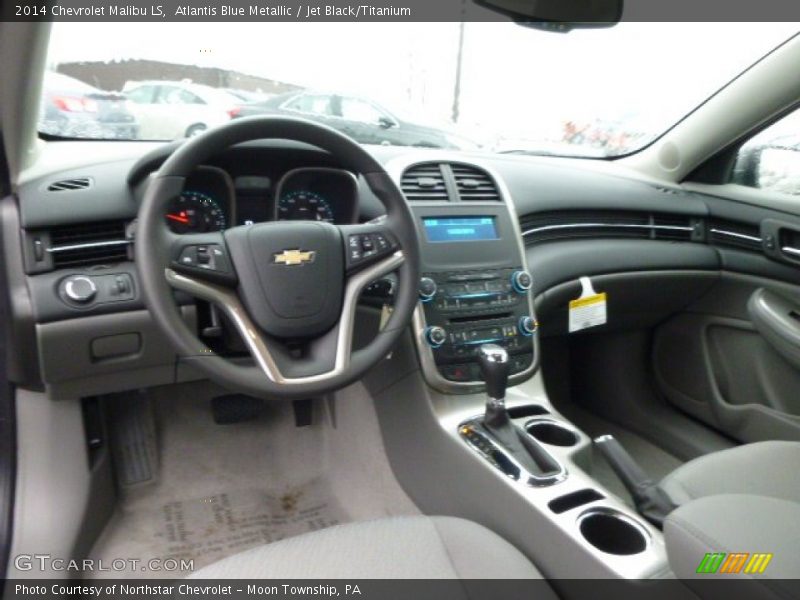 Atlantis Blue Metallic / Jet Black/Titanium 2014 Chevrolet Malibu LS