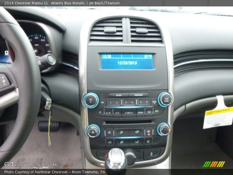 Atlantis Blue Metallic / Jet Black/Titanium 2014 Chevrolet Malibu LS