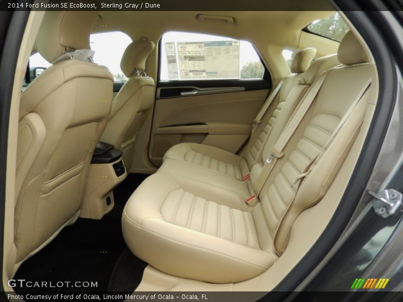 Sterling Gray / Dune 2014 Ford Fusion SE EcoBoost