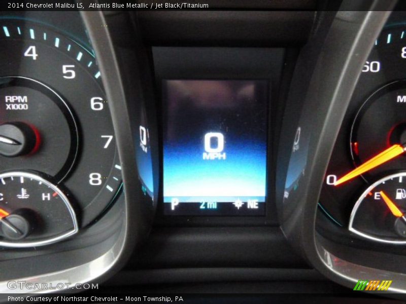 Atlantis Blue Metallic / Jet Black/Titanium 2014 Chevrolet Malibu LS