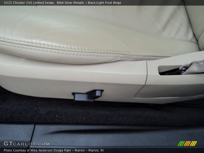 Billet Silver Metallic / Black/Light Frost Beige 2013 Chrysler 200 Limited Sedan