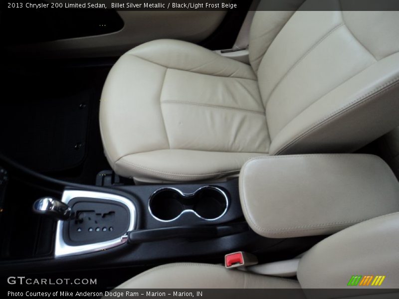 Billet Silver Metallic / Black/Light Frost Beige 2013 Chrysler 200 Limited Sedan