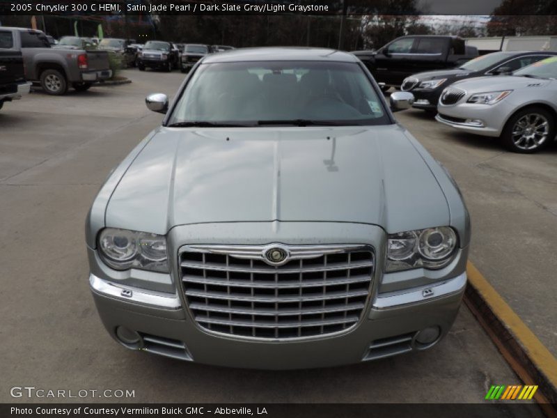 Satin Jade Pearl / Dark Slate Gray/Light Graystone 2005 Chrysler 300 C HEMI