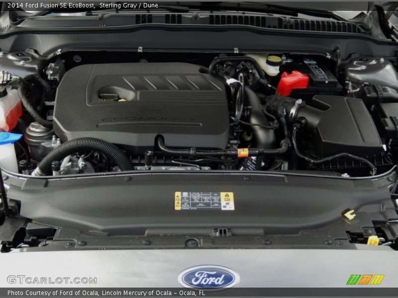 Sterling Gray / Dune 2014 Ford Fusion SE EcoBoost