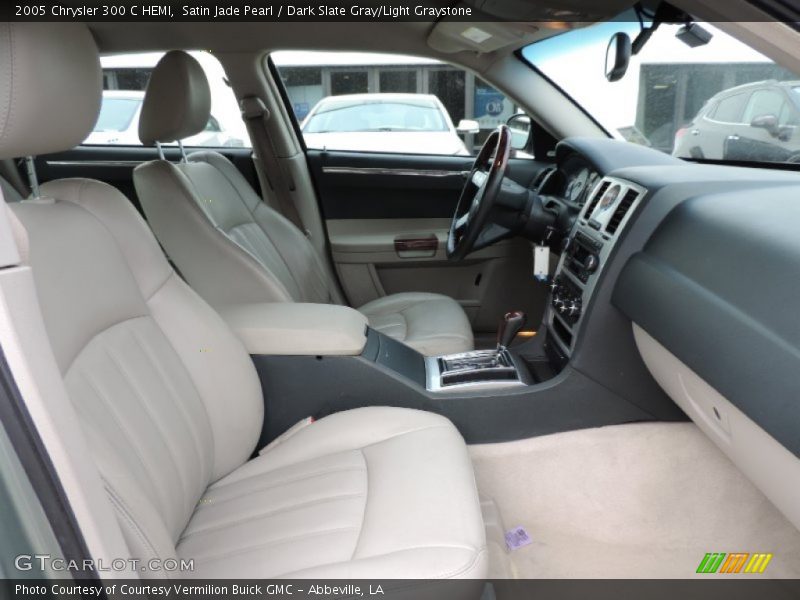 Satin Jade Pearl / Dark Slate Gray/Light Graystone 2005 Chrysler 300 C HEMI