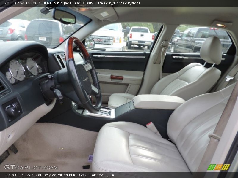 Satin Jade Pearl / Dark Slate Gray/Light Graystone 2005 Chrysler 300 C HEMI