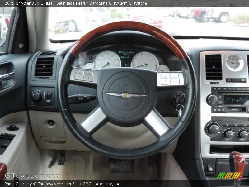 Satin Jade Pearl / Dark Slate Gray/Light Graystone 2005 Chrysler 300 C HEMI