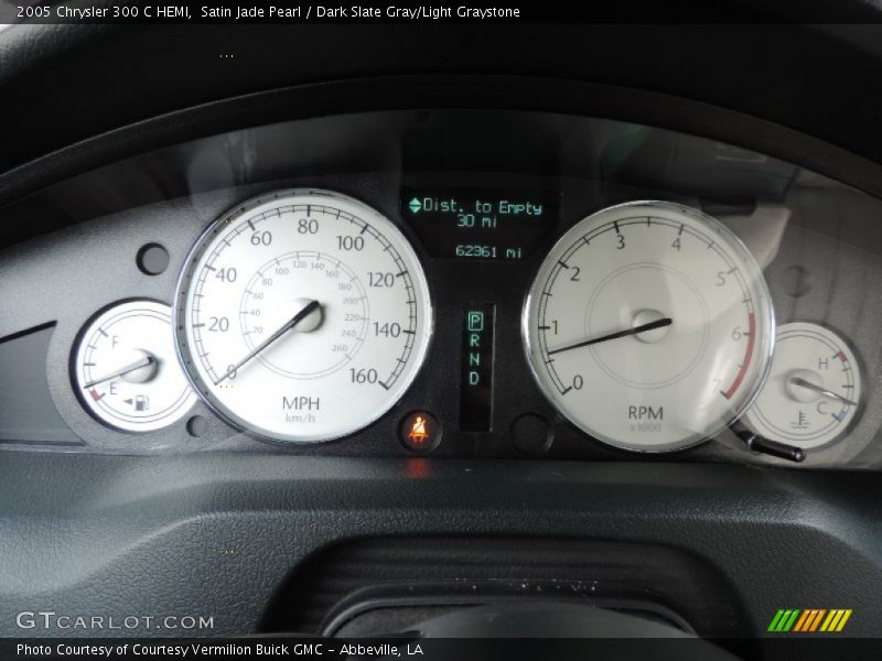Satin Jade Pearl / Dark Slate Gray/Light Graystone 2005 Chrysler 300 C HEMI