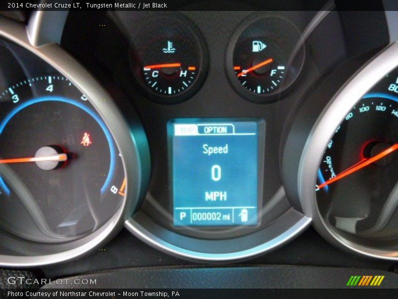 Tungsten Metallic / Jet Black 2014 Chevrolet Cruze LT
