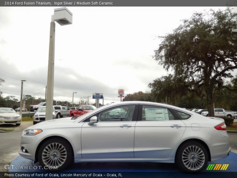 Ingot Silver / Medium Soft Ceramic 2014 Ford Fusion Titanium