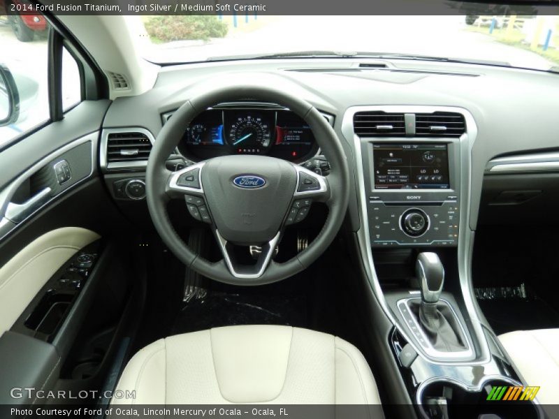 Ingot Silver / Medium Soft Ceramic 2014 Ford Fusion Titanium