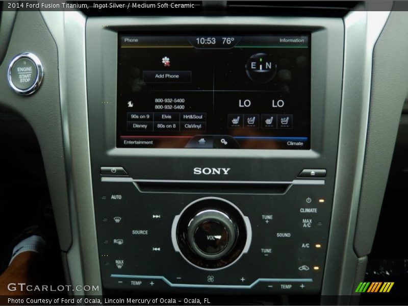 Ingot Silver / Medium Soft Ceramic 2014 Ford Fusion Titanium