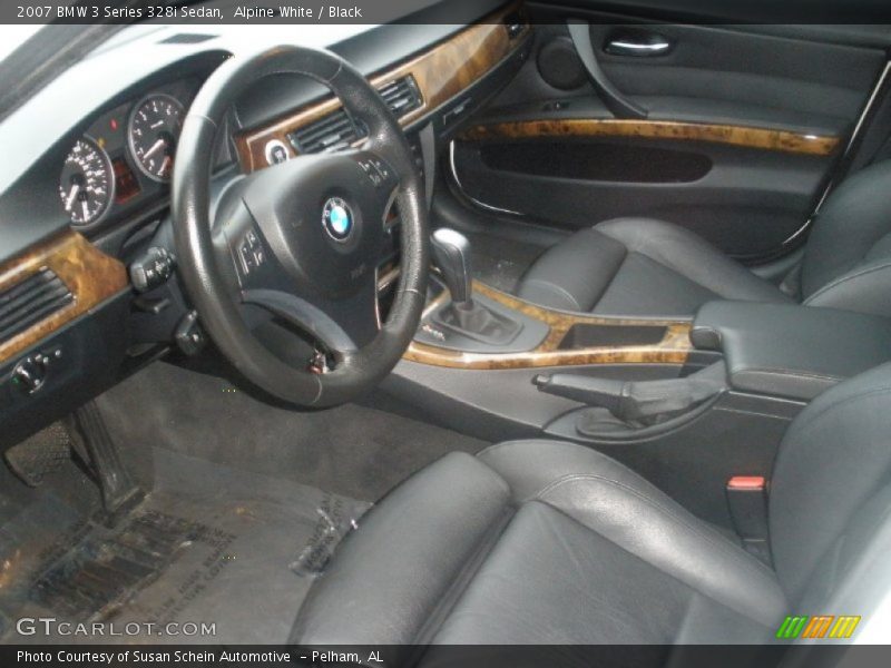 Alpine White / Black 2007 BMW 3 Series 328i Sedan