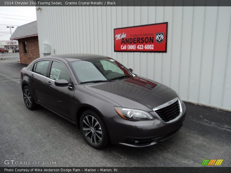 Granite Crystal Metallic / Black 2014 Chrysler 200 Touring Sedan