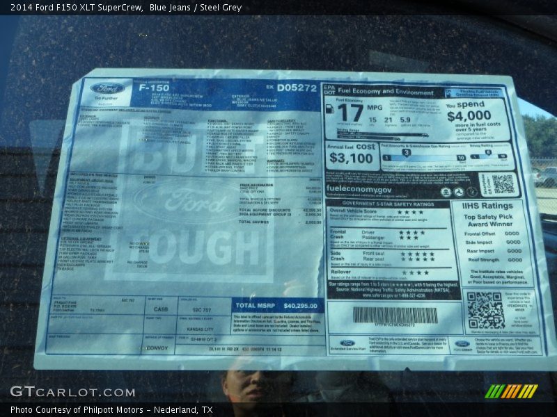 Blue Jeans / Steel Grey 2014 Ford F150 XLT SuperCrew
