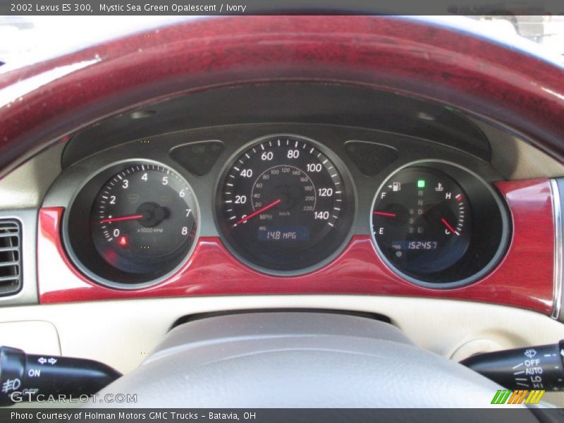 Mystic Sea Green Opalescent / Ivory 2002 Lexus ES 300