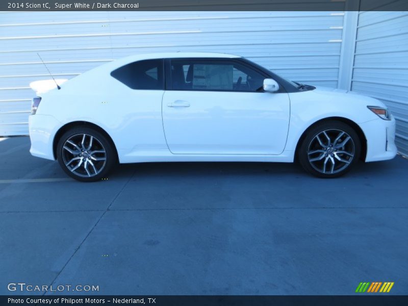 Super White / Dark Charcoal 2014 Scion tC