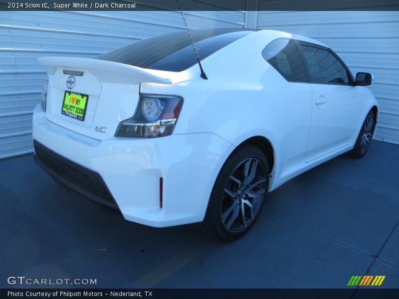 Super White / Dark Charcoal 2014 Scion tC