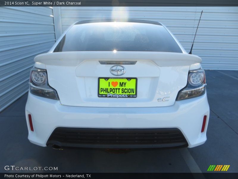 Super White / Dark Charcoal 2014 Scion tC