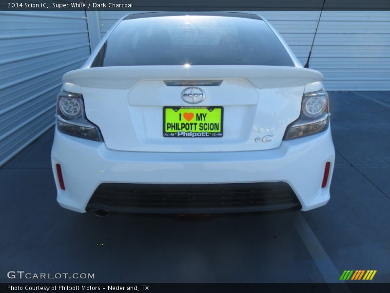 Super White / Dark Charcoal 2014 Scion tC