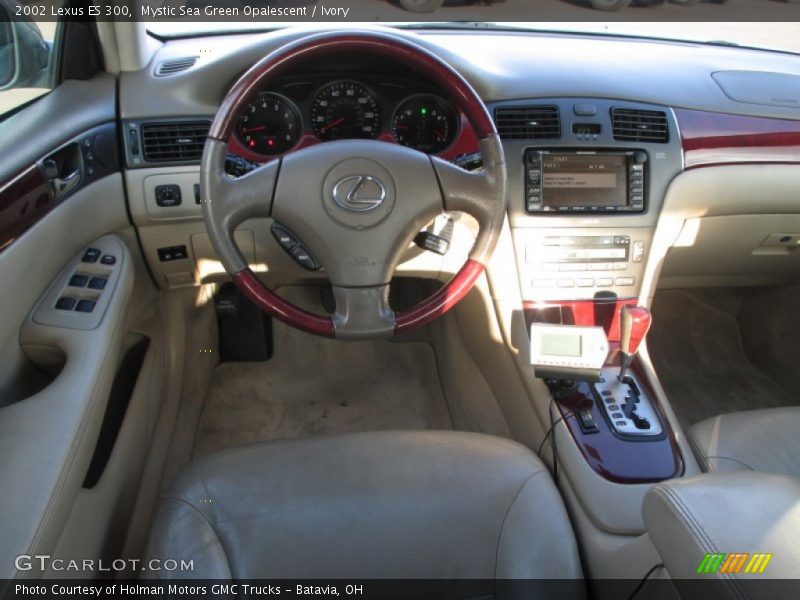 Mystic Sea Green Opalescent / Ivory 2002 Lexus ES 300