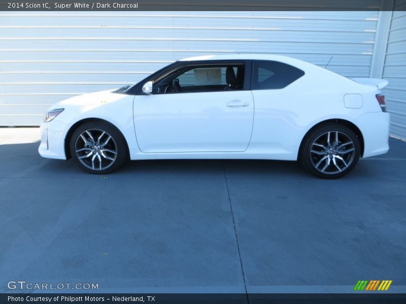 Super White / Dark Charcoal 2014 Scion tC