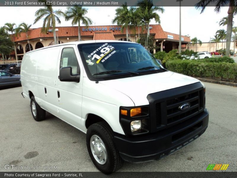 Oxford White / Medium Flint 2013 Ford E Series Van E250 Cargo