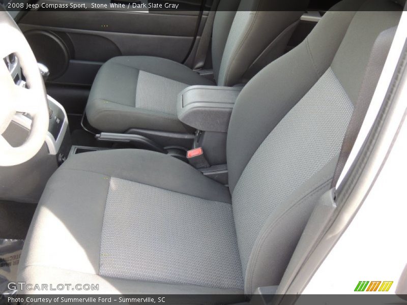 Stone White / Dark Slate Gray 2008 Jeep Compass Sport