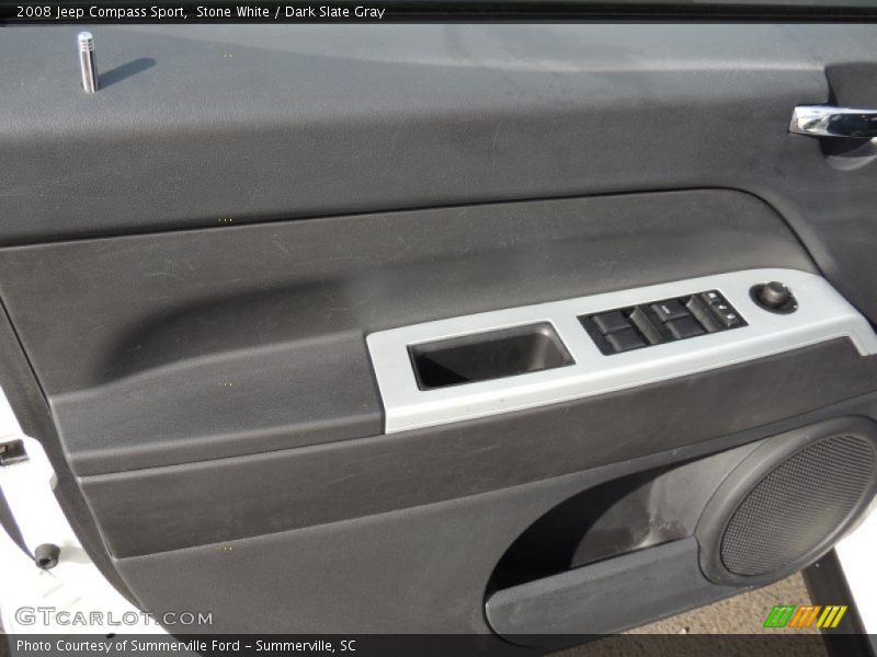 Stone White / Dark Slate Gray 2008 Jeep Compass Sport