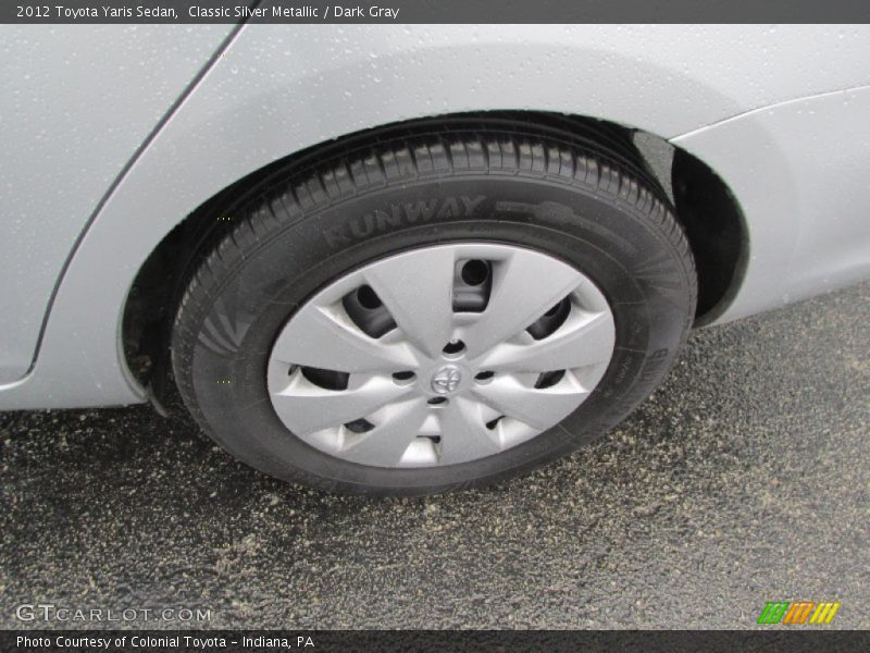 Classic Silver Metallic / Dark Gray 2012 Toyota Yaris Sedan